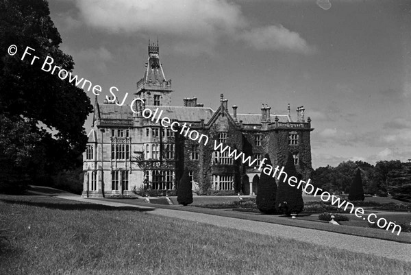 ADARE MANOR  SOUTH FRONT FROM HILL (CLOUDS)